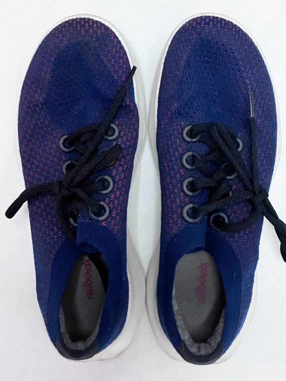 Allbirds Tree Dashers - Women's 10.5 - Blue Red Sneakers